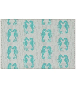 Dalyn Seabreeze SZ15 Teal Area Rug 1 ft. 8 in. X 2 ft. 6 in. Rectangle
