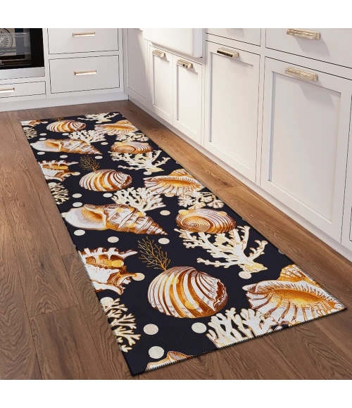 Dalyn Seabreeze SZ6 Black Area Rug 2 ft. 3 in. X 7 ft. 6 in. Runner