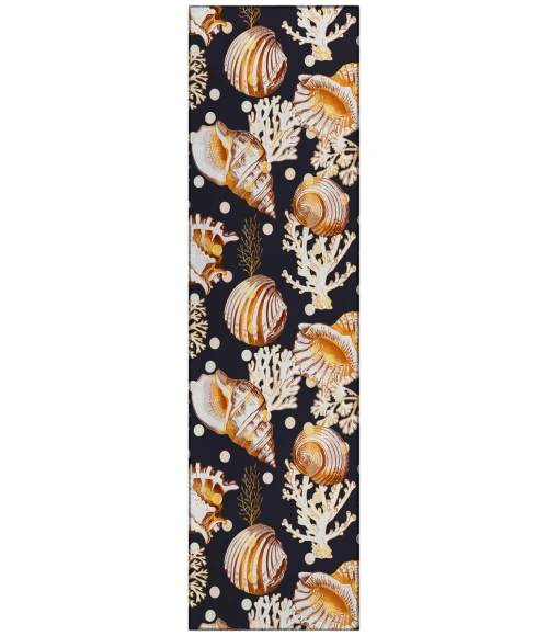 Dalyn Seabreeze SZ6 Black Area Rug 2 ft. 3 in. X 7 ft. 6 in. Runner