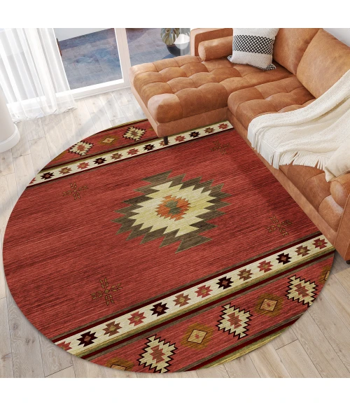 Dalyn Phoenix PH4 Paprika Area Rug 8 ft. X 8 ft. Round