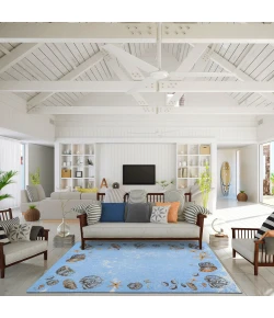 Dalyn Seabreeze SZ9 Denim Area Rug 5 ft. X 7 ft. 6 in. Rectangle