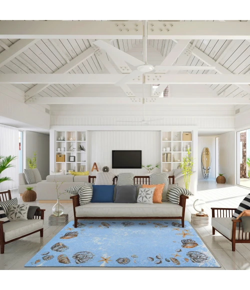 Dalyn Seabreeze SZ9 Denim Area Rug 5 ft. X 7 ft. 6 in. Rectangle