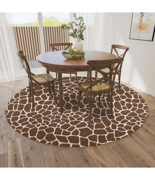 Dalyn Mali ML4 Chocolate Area Rug 4 ft. X 4 ft. Round