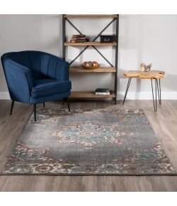 Dalyn Lavita LV522 Pewter Area Rug 7 ft. 10 in. X 10 ft. 7 in. Rectangle