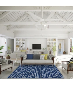 Dalyn Harbor HA7 Navy Area Rug 3 ft. X 5 ft. Rectangle