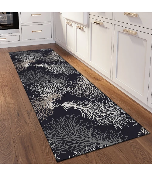 Dalyn Seabreeze SZ3 Black Area Rug 2 ft. 3 in. X 7 ft. 6 in. Runner
