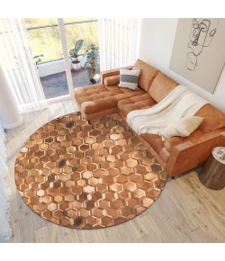 Dalyn Durango SS1 Bison Area Rug 4 ft. X 4 ft. Round