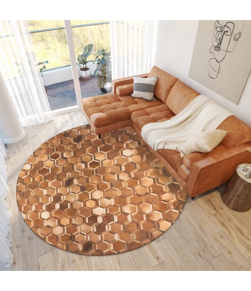 Dalyn Stetson SS1 Bison Area Rug 4 ft. X 4 ft. Round