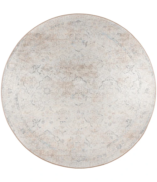 Dalyn Jericho JC3 Pearl Area Rug 4 ft. X 4 ft. Round