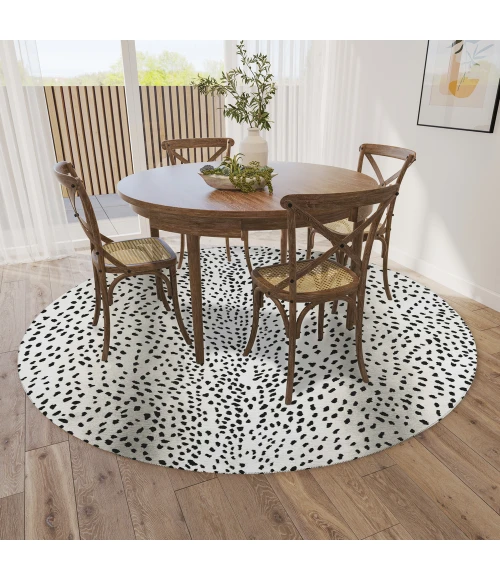 Dalyn Mali ML3 Ivory Area Rug 4 ft. X 4 ft. Round
