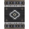 Dalyn Phoenix PH4 Black Area Rug 5 ft. X 7 ft. 6 in. Rectangle