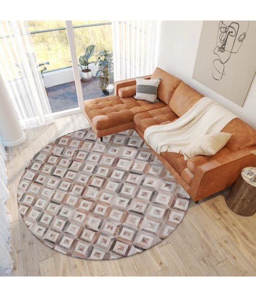 Dalyn Stetson SS7 Flannel Area Rug 6 ft. X 6 ft. Round