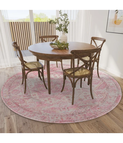 Dalyn Jericho JC5 Rose Area Rug 10 ft. X 10 ft. Round