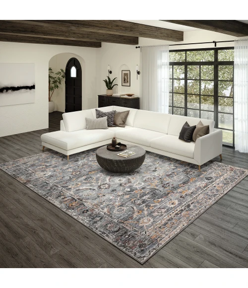 Dalyn Jericho JC4 Silver Area Rug 2 ft. 6 in. X 10 ft. Runner