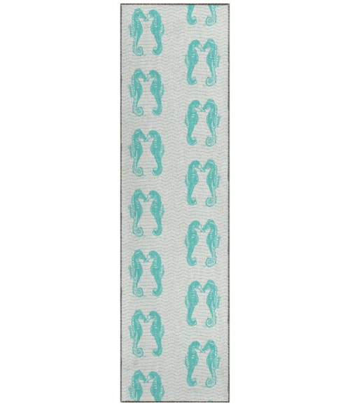 Dalyn Seabreeze SZ15 Teal Area Rug 2 ft. 3 in. X 7 ft. 6 in. Runner