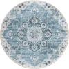 Dalyn Marbella MB3 Denim Area Rug 4 ft. X 4 ft. Round