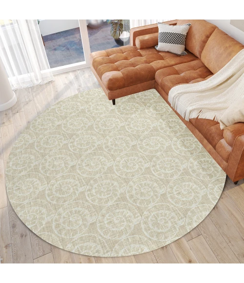 Dalyn Seabreeze SZ11 Taupe Area Rug 8 ft. X 8 ft. Round