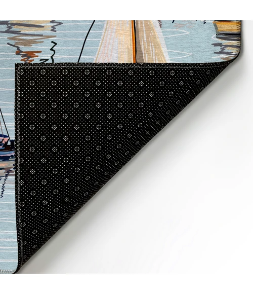 Dalyn Harbor HA8 Teal Area Rug 3 ft. X 5 ft. Rectangle