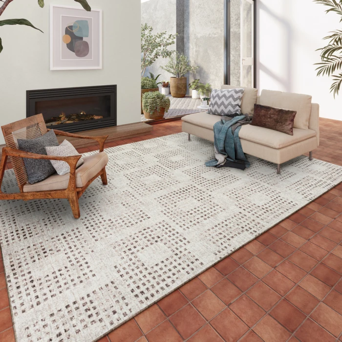 Dalyn Delano DA1 Ivory Area Rug 3 ft. X 5 ft. Rectangle