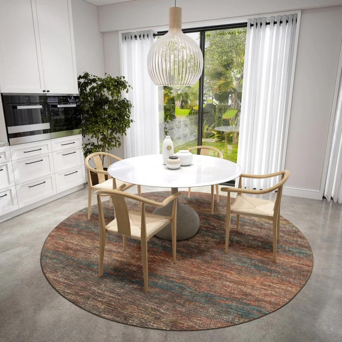 Dalyn Ciara CR1 Paprika Area Rug 6 ft. X 6 ft. Round