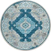Dalyn Marbella MB1 Indigo Area Rug 4 ft. X 4 ft. Round