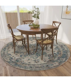 Dalyn Jericho JC6 Linen Area Rug 4 ft. X 4 ft. Round