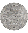 Dalyn Jericho JC4 Silver Area Rug 8 ft. X 8 ft. Round