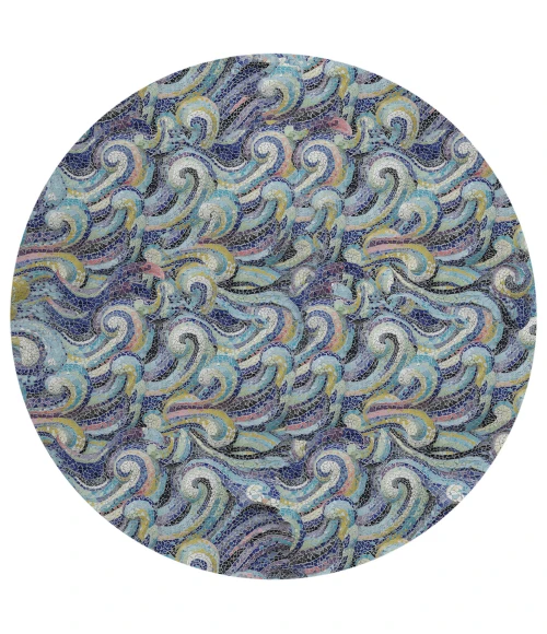 Dalyn Seabreeze SZ14 Ink Area Rug 8 ft. X 8 ft. Round