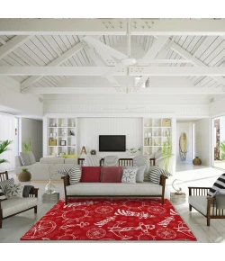 Dalyn Harbor HA9 Red Area Rug 3 ft. X 5 ft. Rectangle