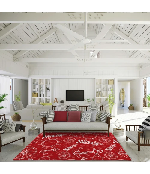 Dalyn Harbor HA9 Red Area Rug 3 ft. X 5 ft. Rectangle