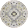 Dalyn Marbella MB1 Grey Area Rug 4 ft. X 4 ft. Round