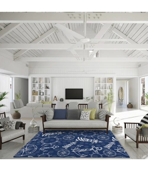 Dalyn Harbor HA9 Navy Area Rug 3 ft. X 5 ft. Rectangle