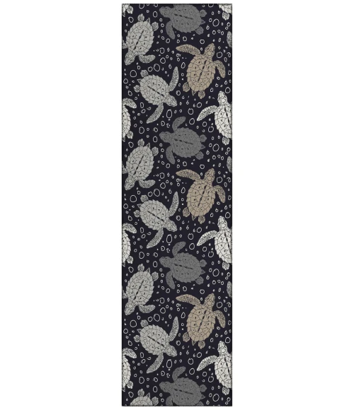 Dalyn Seabreeze SZ13 Black Area Rug 2 ft. 3 in. X 7 ft. 6 in. Runner
