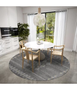 Dalyn Sedona SN3 Charcoal Area Rug 4 ft. X 4 ft. Round