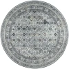 Dalyn Jericho JC7 Pewter Area Rug 6 ft. X 6 ft. Round