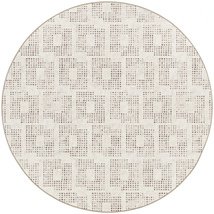 Dalyn Delano DA1 Ivory Area Rug 6 ft. X 6 ft. Round