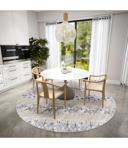 Dalyn Winslow WL5 Taupe Area Rug 6 ft. X 6 ft. Round