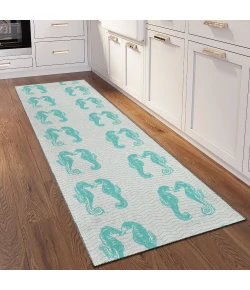 Dalyn Seabreeze SZ15 Teal Area Rug 2 ft. 3 in. X 7 ft. 6 in. Runner