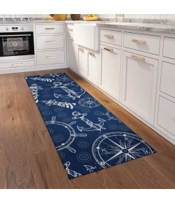 Dalyn Harbor HA9 Navy Area Rug 2 ft. 3 in. X 7 ft. 6 in. Runner