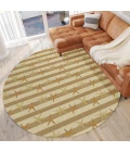 Dalyn Seabreeze SZ12 Beige Area Rug 8 ft. X 8 ft. Round