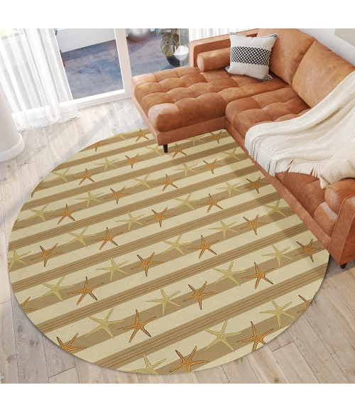 Dalyn Seabreeze SZ12 Beige Area Rug 8 ft. X 8 ft. Round