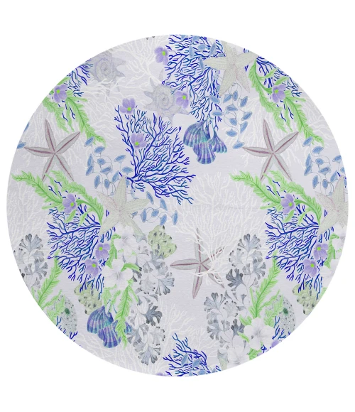 Dalyn Seabreeze SZ1 Lavender Area Rug 8 ft. X 8 ft. Round