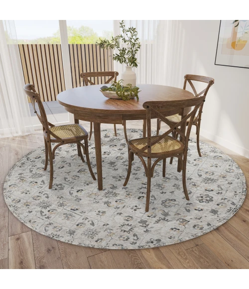 Dalyn Jericho JC8 Mink Area Rug 4 ft. X 4 ft. Round