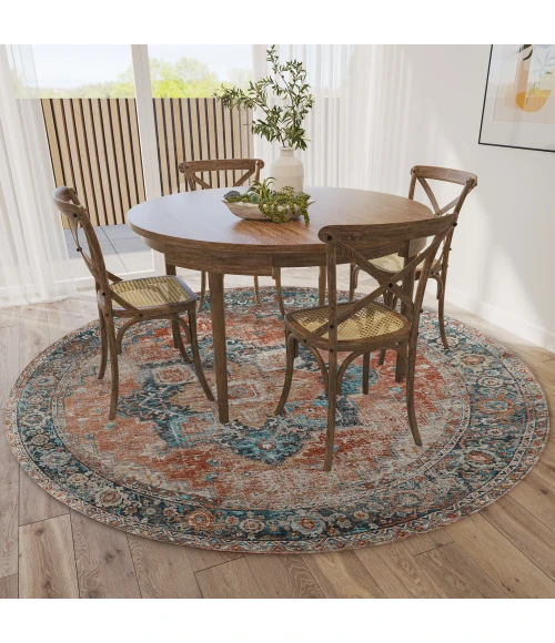 Dalyn Jericho JC2 Spice Area Rug 4 ft. X 4 ft. Round