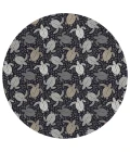 Dalyn Seabreeze SZ13 Black Area Rug 8 ft. X 8 ft. Round