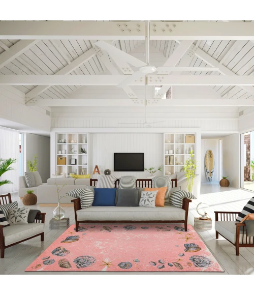 Dalyn Seabreeze SZ9 Salmon Area Rug 5 ft. X 7 ft. 6 in. Rectangle