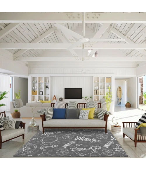 Dalyn Harbor HA9 Grey Area Rug 9 ft. X 12 ft. Rectangle