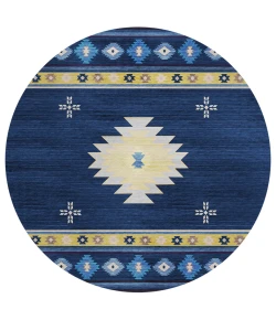 Dalyn Phoenix PH4 Navy Area Rug 8 ft. X 8 ft. Round