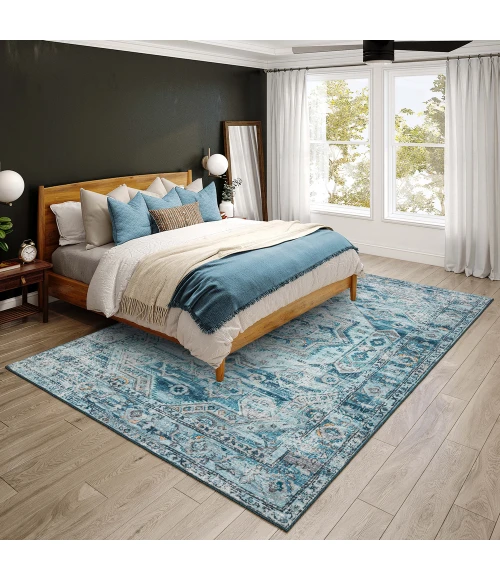 Dalyn Jericho JC5 Denim Area Rug 8 ft. X 10 ft. Rectangle