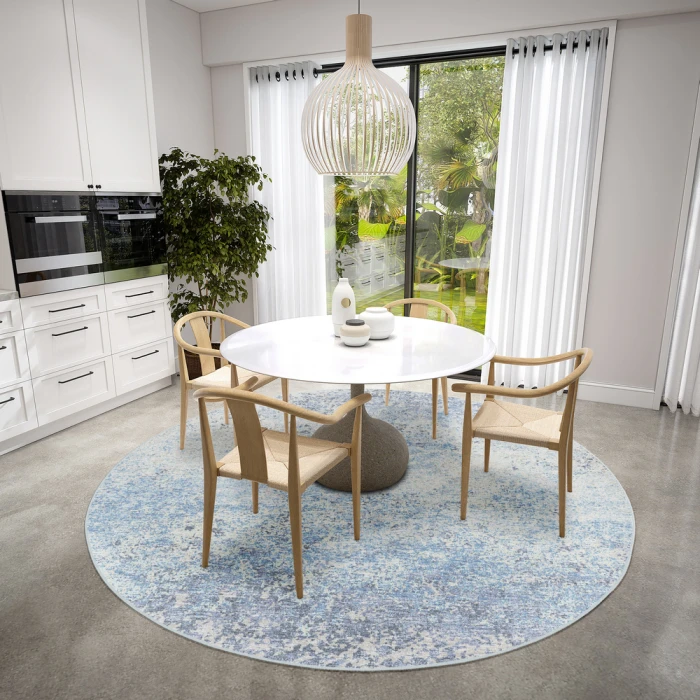 Dalyn Winslow WL3 Sky Area Rug 8 ft. X 8 ft. Round